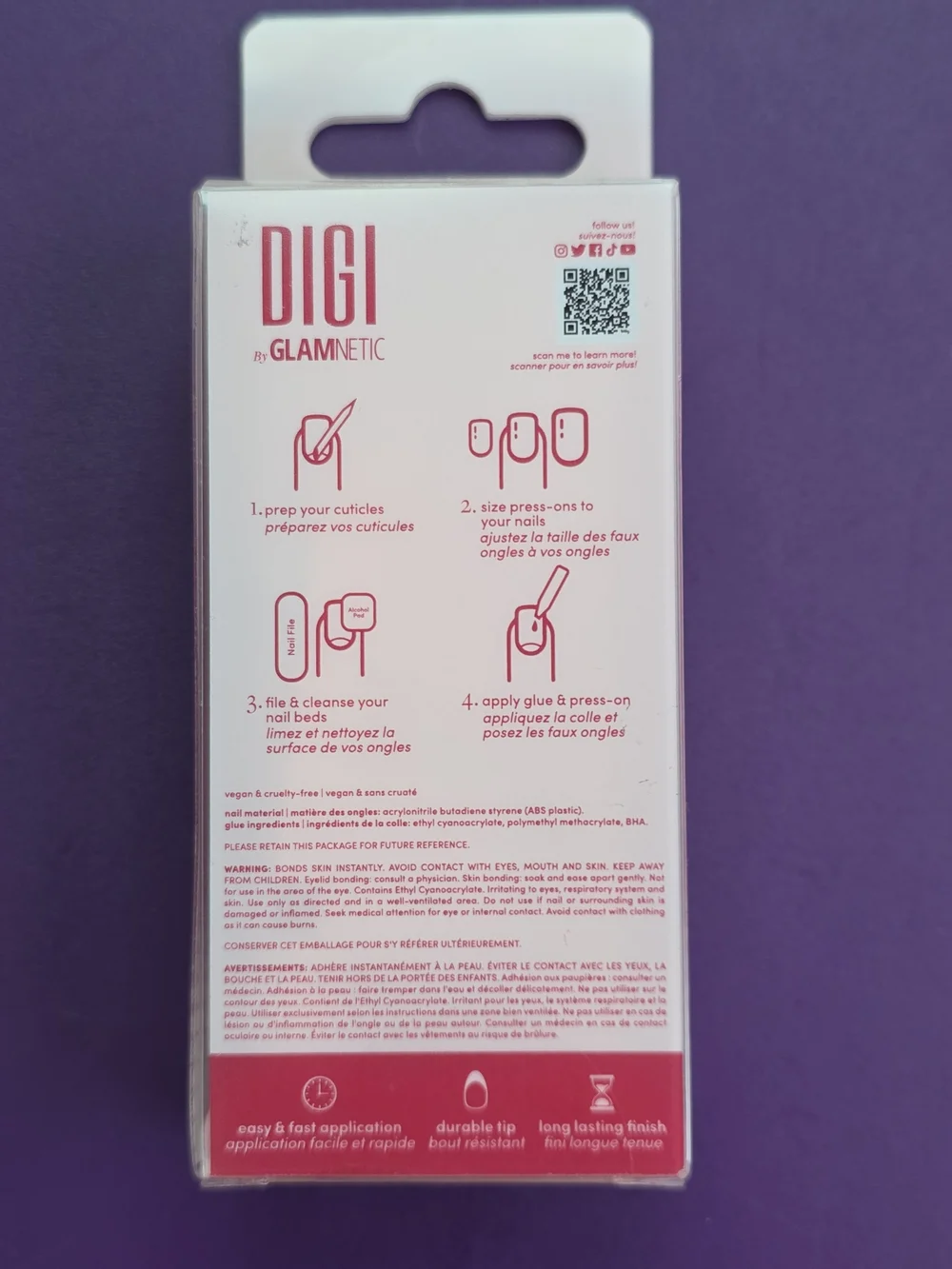 DIGI by GLAMnetic Blush Melt Medium Almond Press-On Nails - Pink Ombre